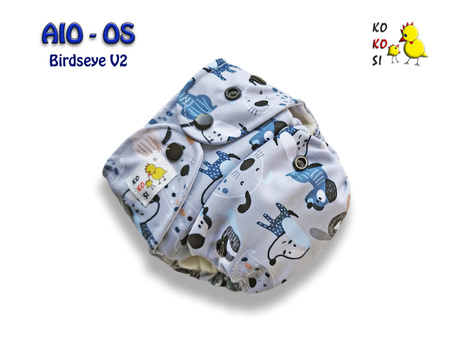 Pieluszka AIO - OS - Birdseye V2, Pieski