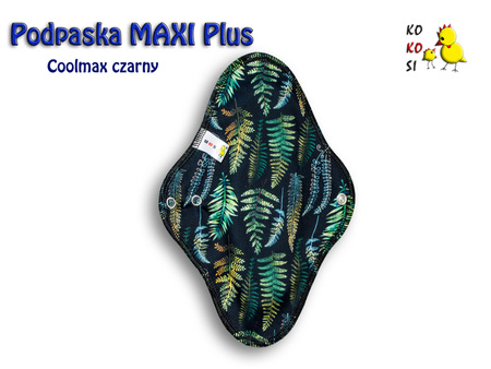 Podpaska MAXI PLUS, Paprocie /Coolmax czarny