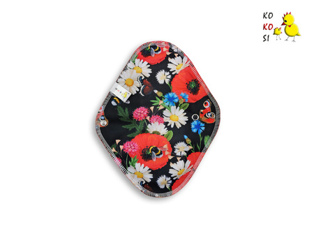 Podpaska MINI, Maki/ welur czerwony