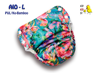 Pieluszka AIO - L, Ko-Bamboo, Kolorowo Mi
