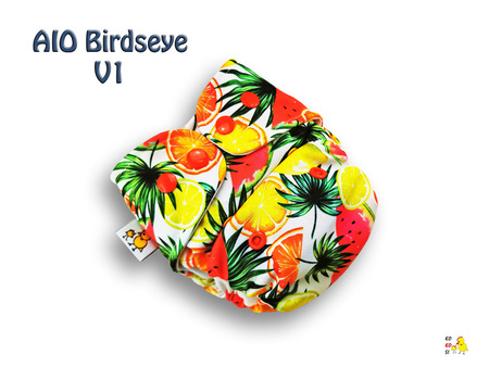 Pieluszka AIO - MOS - Birdseye, Paprocie