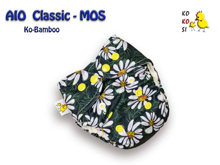 Pieluszka AIO - MOS, Ko-Bamboo, Margaretki