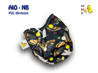 Pieluszka AIO-NB, Ciemko, PUL/Birdseye