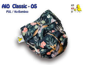 Pieluszka AIO - OS, Ko-Bamboo, Małpki