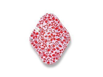 Podpaska MINI, Hibiskus czerwony/welur czerwony