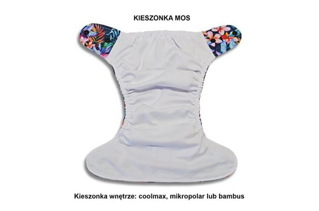 Kieszonka MOS  PUL/coolmax, Domki