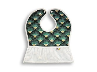 Śliniak Kokosi z kieszonką, Rozety – Nic nie spadnie na podłogę!!!