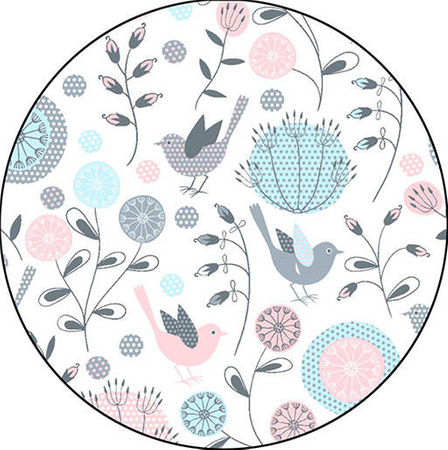 Podpaska MIDI,  Dmuchawce/welur czerwony