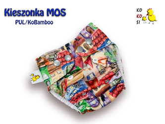 Kieszonka MOS  PUL/Ko-Bamboo, Domki