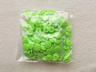 napy plastikowe 18\" 50kpl - kolor jasny zielony neon B50