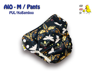 Pieluszka AIO - M, Ko-Bamboo, Wodorosty