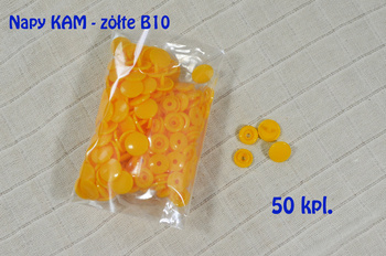 napy plastikowe 18\" 50kpl - kolor Żółte B10