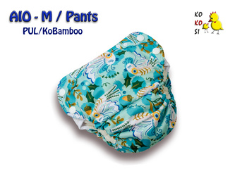 Pieluszka AIO - M, Ko-Bamboo, Wodorosty