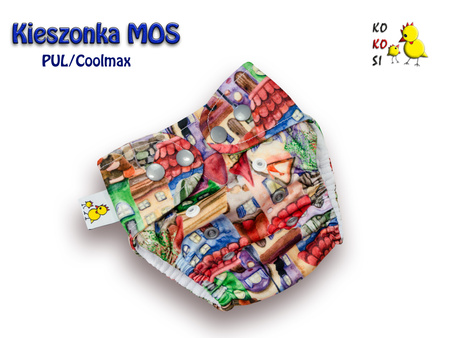 Kieszonka MOS  PUL/coolmax, Domki