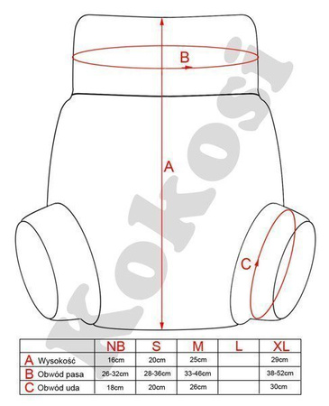 Gatki PUL- XL - Na jagody