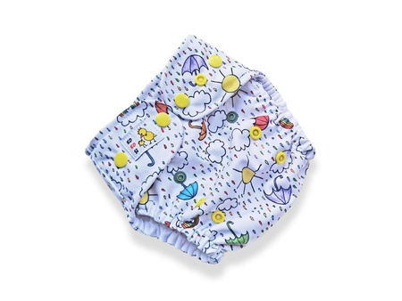 OUTLET Kieszonka OS PUL/Ko-Bamboo, Czasem słońce czasem deszcz(mniejszy print)