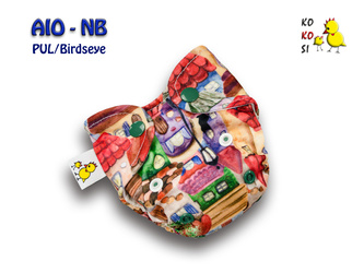 Pieluszka AIO-NB, Rozarium, PUL/Birdseye