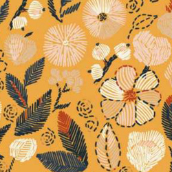 Dzianina PUL , Retro Kwiatki