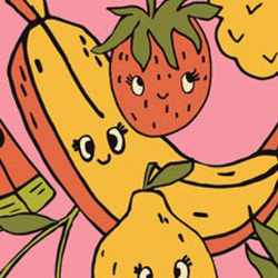 Dzianina PUL , Wesołe Owocki