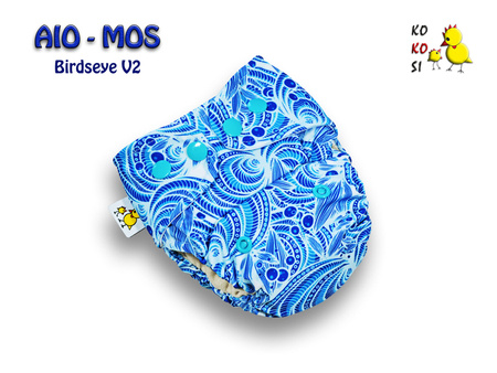 Pieluszka AIO - MOS - Birdseye V2, Na jagody